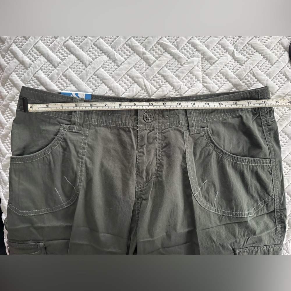 NWT Kuhl Resistor Cargo Shorts Charcoal Grey Kuhlkurve Hiking Trek Camp Women 14 - Picture 16 of 16